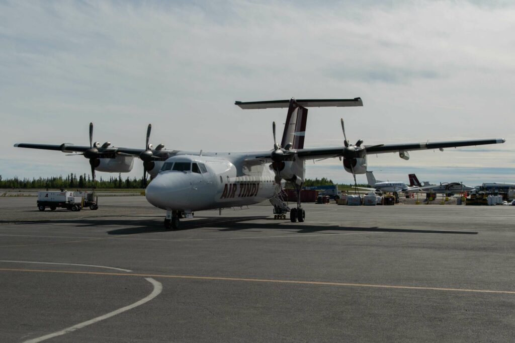 An Air Tindi aircraft in Yellowknife.